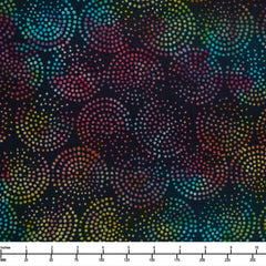 Moda Echo Batiks Rainbow Midnight SW 4369 33- 22-inch EOB Special