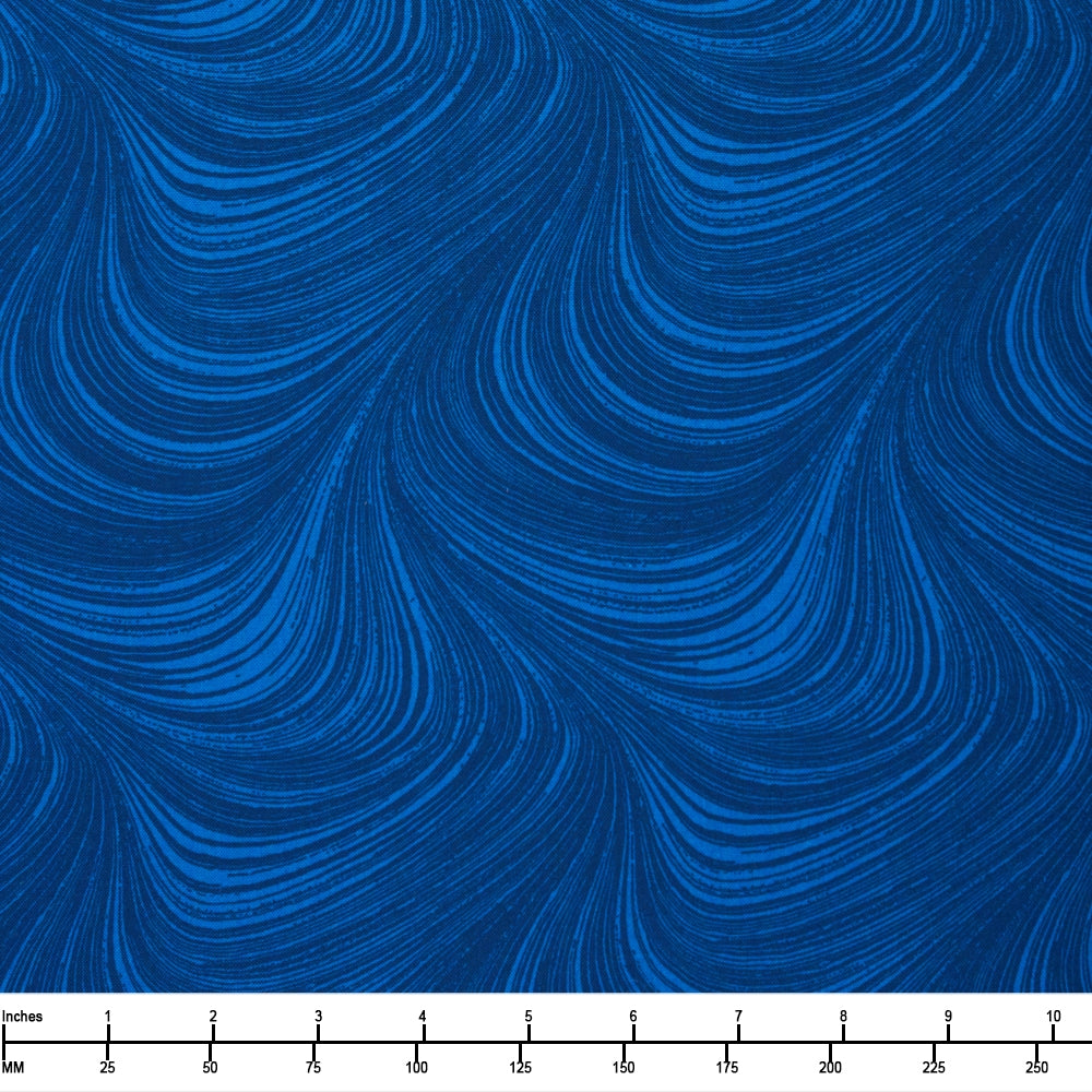 Benartex Wave Texture Basic Cobalt 0296653 - 28-inch EOB Special