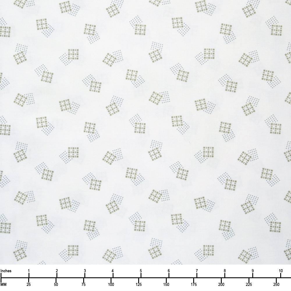 Clothworks Perspective Digital Squares Light Cream Y4002 2 - 22-inch EOB Special