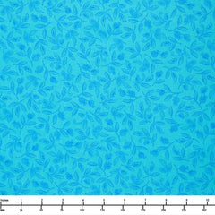 Timeless Treasures Indigo Garden CD3417 Teal - By The Yard