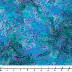 Benartex Bali Calypso Seaweed Light Blue Purple 09273 56 B - By The Yard