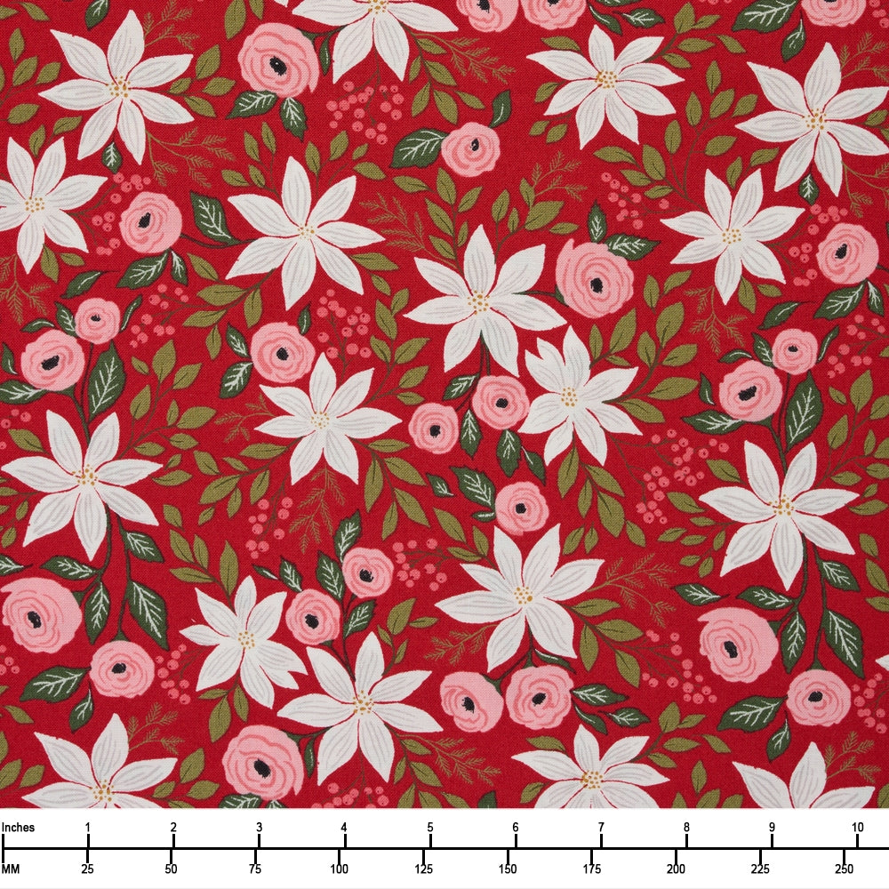 Moda Berry And Pine Cranberry 5240 14 - 32-inch EOB Special
