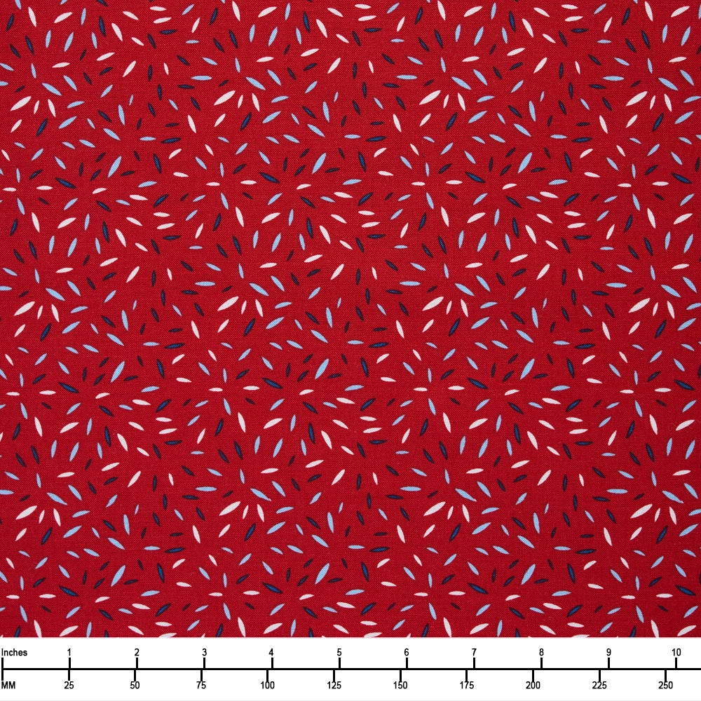 Blank Quilting Liberty Specks 3689 88 Red  - By The Yard