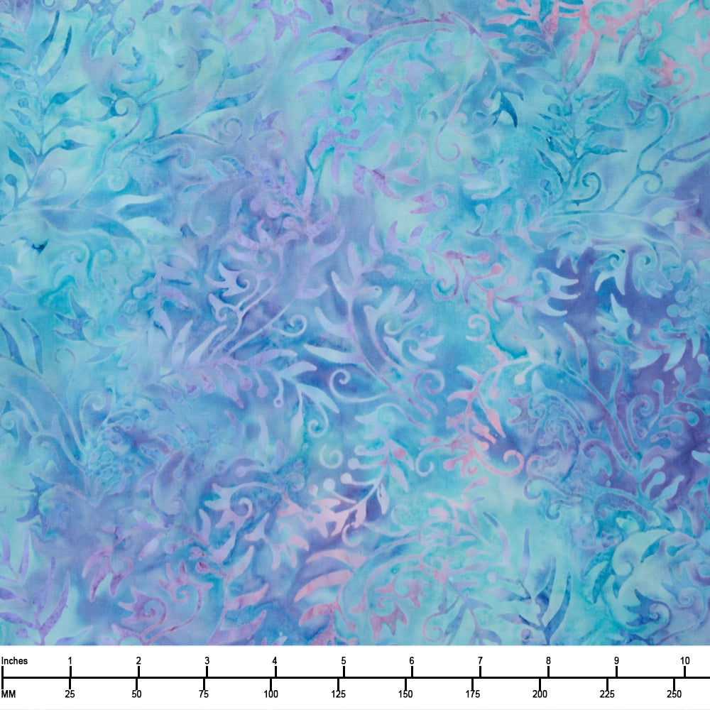Benartex Bali Calypso Seaweed Light Blue Lilac 9273 05 - By The Yard