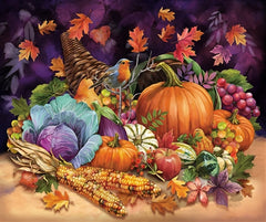 QT Fabrics Cornucopia Harvest Harvest Panel 31024 X Multi - 32-inch EOB Special