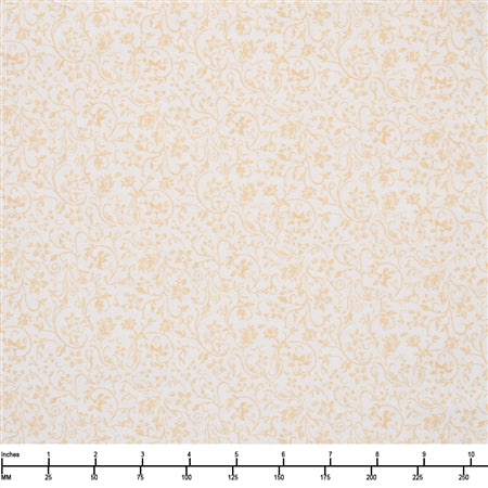 QT Fabrics Poultry in Motion Vine Scroll 30847 A Tan - 32-inch EOB Special