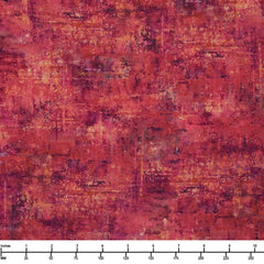 QT Fabrics Vibe 45" Mottled Blender 30663 RK Pomegranate  - 22-inch EOB Special