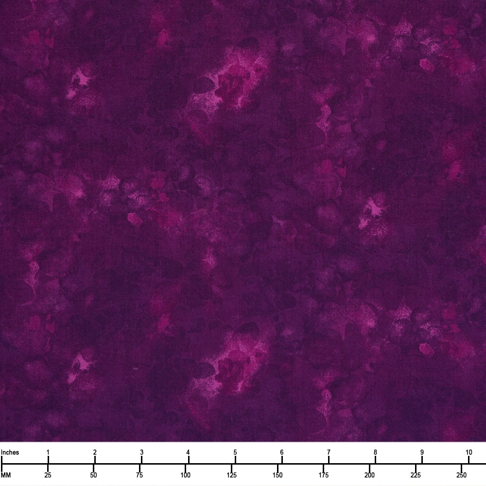 Timeless Treasures Solid Ish Watercolor Texture Kim C6100 Mulberry- By The Yard