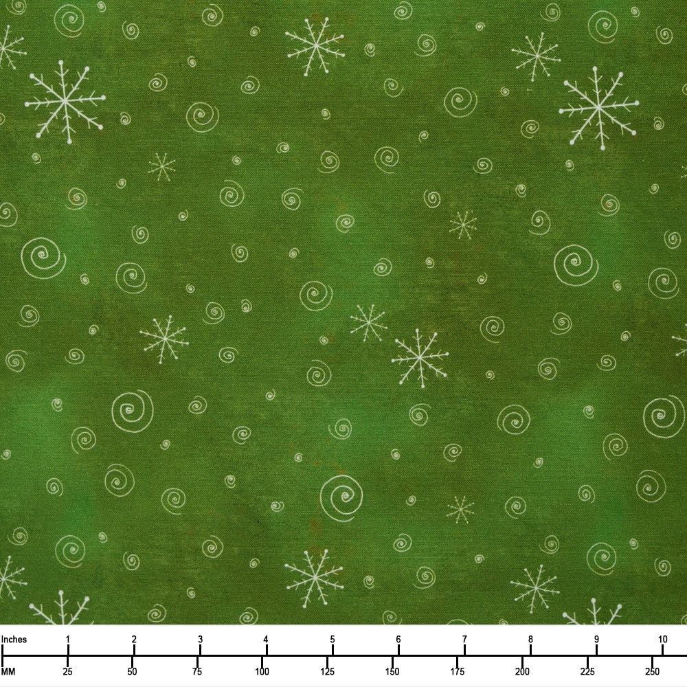 Windham Fabrics A Very Terri Christmas Snow Flurries Tree 54104 8 - By The Yard