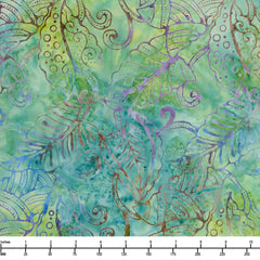 Benartex Bali Calypso Taro Green Multi 09263 42 - By The Yard