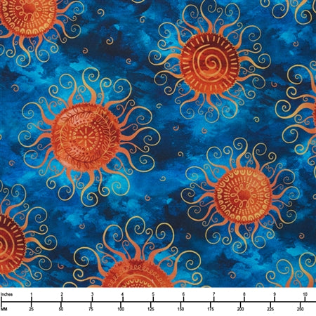 QT Fabrics Believe Suns 2600 30498 W Denim  - 22-inch EOB Special