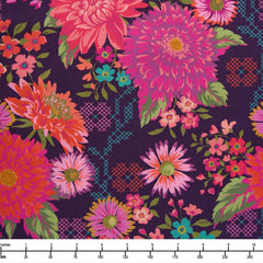 Moda Parlor Happy Blooms Plum 11960 26 - 32-inch EOB Special