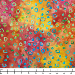 Riley Blake Batiks Bold in Bloom Rainbow Sherbet BT23514 128 - By The Yard