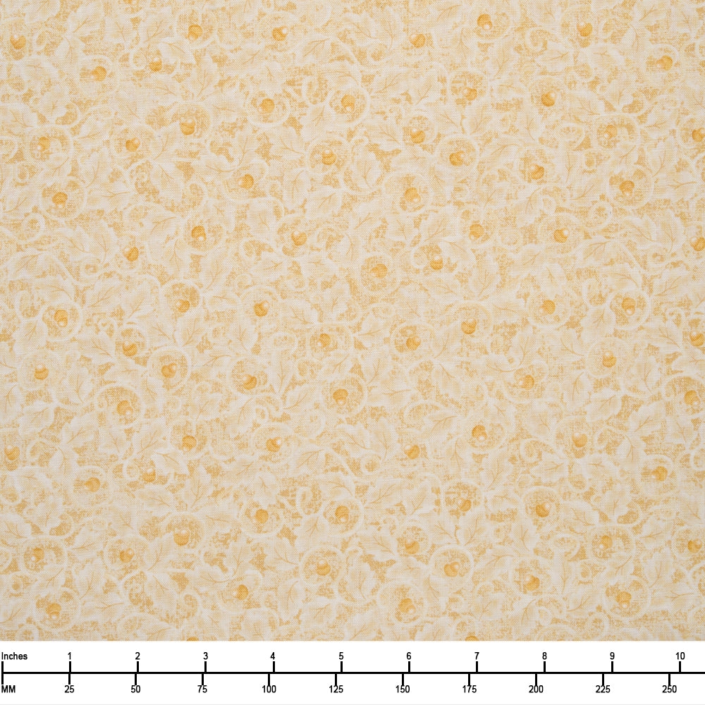 Benartex Autumn Breeze Acorn Twirl Cream 17151 07 - 32-inch EOB Special