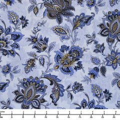 Benartex The Drawing Room Comfy Chair Blue 17007 50 - 32-inch EOB Special