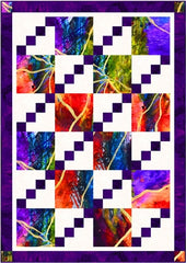 Vivid Violet 3-Yard Quilt Kit