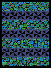 Electric Blooms 3-Yard Quilt Kit