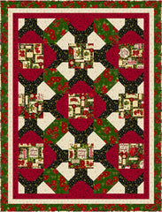Poinsettia Greetings 5-Yard Quilt Kit