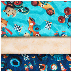 Turbo Tykes 3-Yard Quilt Kit