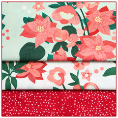 Poinsettia Charm 3-Yard Quilt Kit