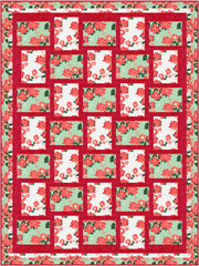 Poinsettia Charm 3-Yard Quilt Kit