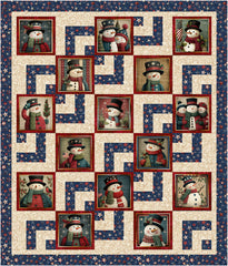 Americana Snowmen Panel Quilt Kit