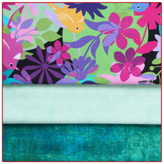 Teal Escape 3-Yard Quilt Kit