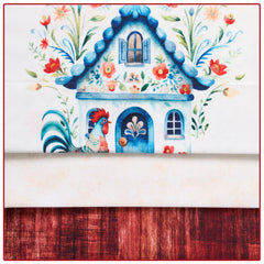 Farm Feathers Panel Quilt Kit