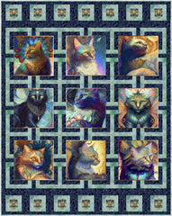 Fantastic Felines Panel Quilt Kit