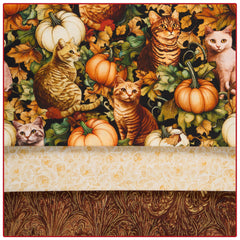 Cats & Pumpkins 3-Yard Quilt Kit