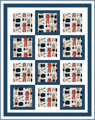 Navy Scout 3-Yard Quilt Kit