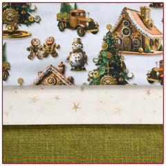 Gingerbread Workshop 3-Yard Quilt Kit