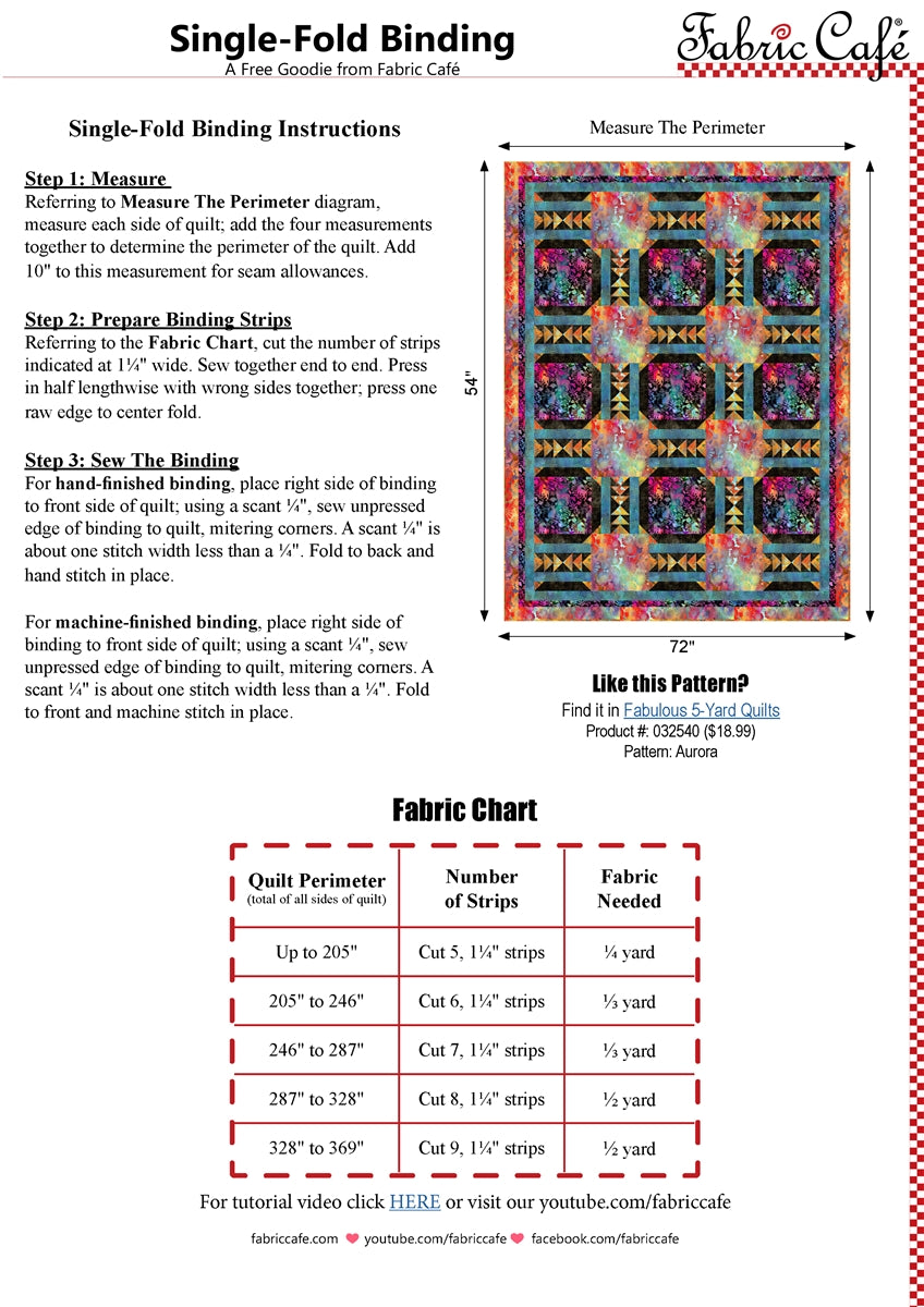 Single-Fold Binding Guide