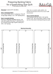 Preparing Backing for a Queen/King Quilt