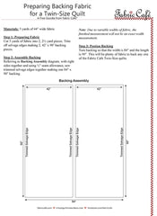 Preparing Backing for a Twin Quilt