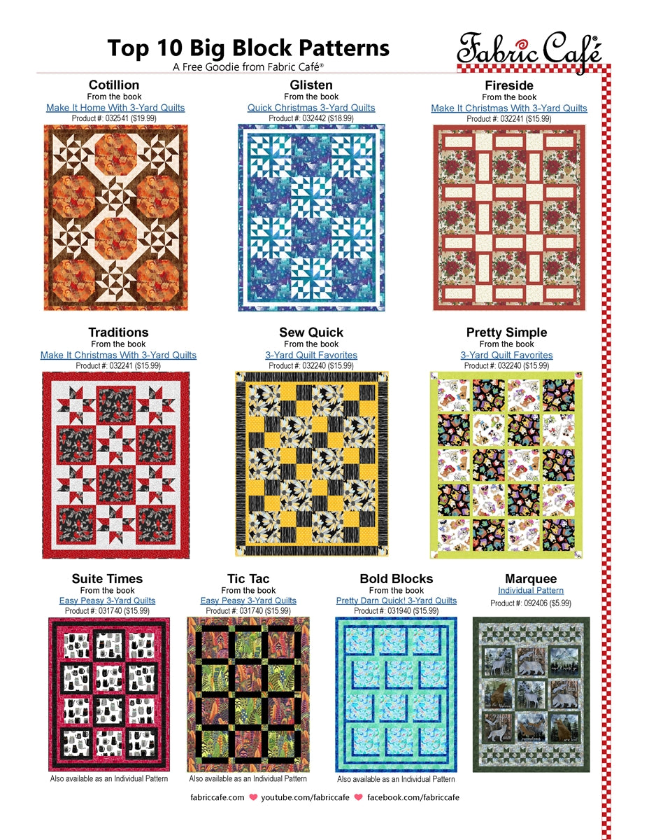 Top 10 Big Block Patterns - Free Reference Sheet