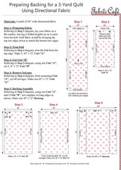 Preparing Directional Backing for a 3-Yard Quilt