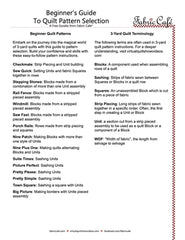 Beginner's Guide To Quilt Pattern Selection