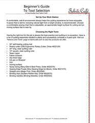 Beginners Guide to Tool Selection