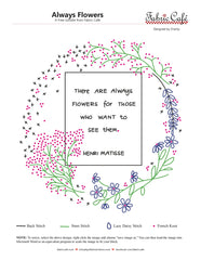 Always Flowers - Embroidery Design - Front Facing
