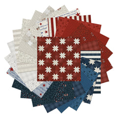 American Valor 10" Precut Fabric Squares by Cheryl Haynes for Benartex
