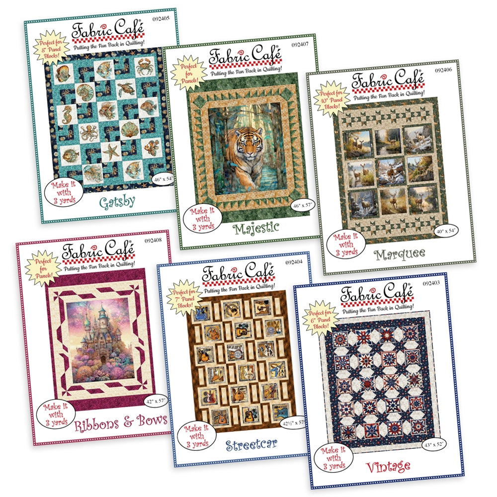 3-Yard Panel Pattern Bundle (6 Pack)