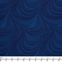 Benartex 0296658B Wave Texture Navy - 28-inch EOB Special