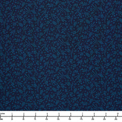 Benartex Among the Wildflowers II Sketch Book Indigo 17104 11B - By The Yard