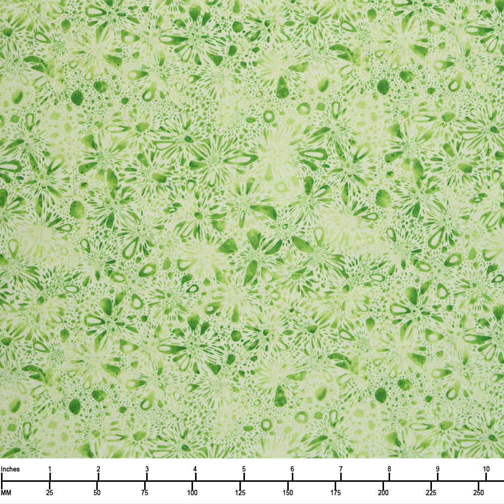 Benartex Go With the Flow Burst Medium Lime 16745 43 - By The Yard
