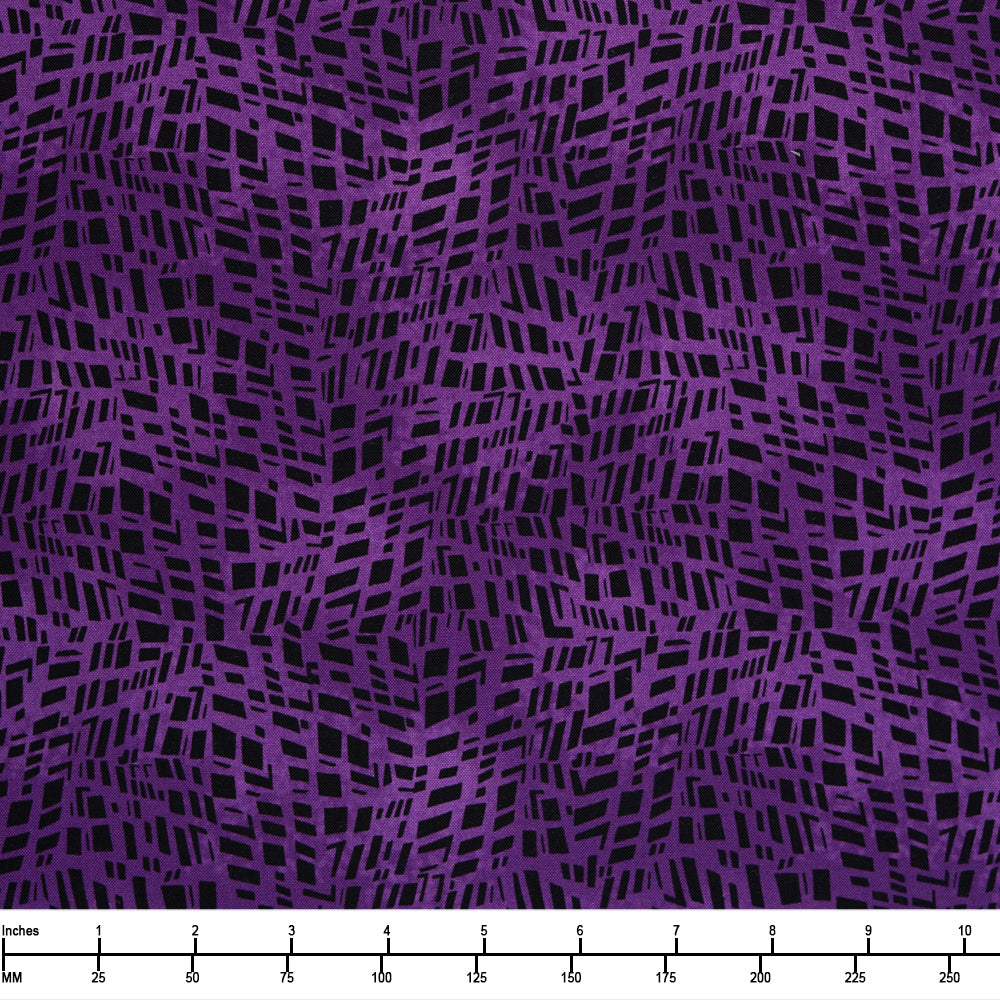 Benartex Mosaic Shards Dark Purple 1674465B - By The Yard
