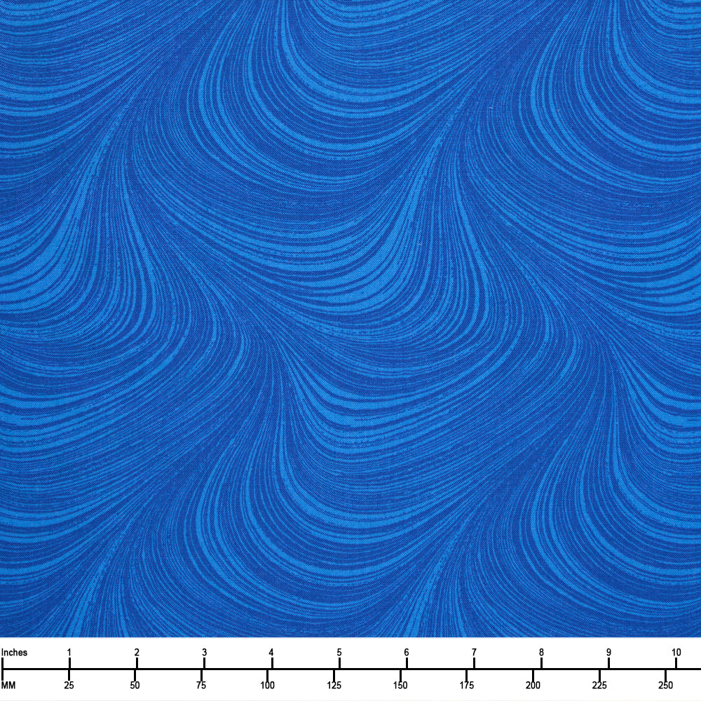 Benartex Wave Texture Basic 2966 52 Medium Blue - 32-inch EOB Special