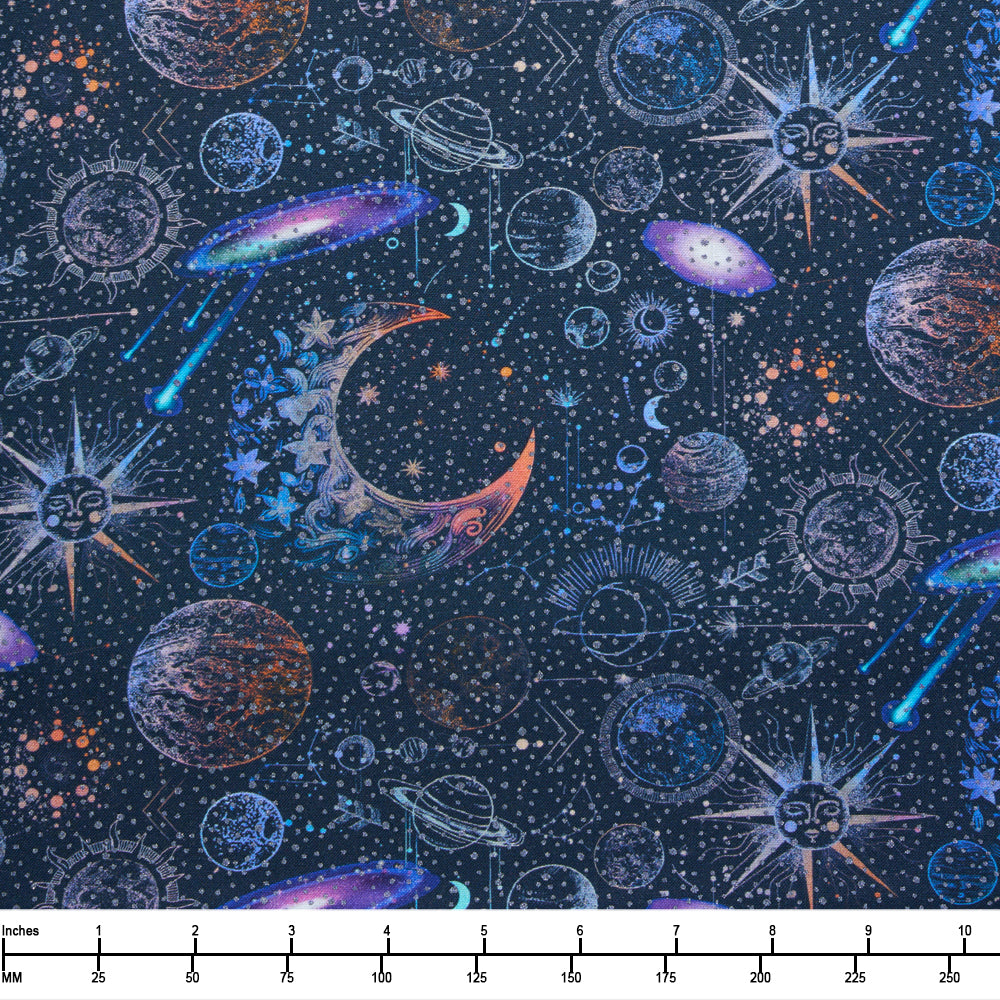 Benartex Celestial Skies Universe Twilight 16619P 57 - 32-inch EOB Special