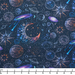 Benartex Celestial Skies Universe Twilight 16619P 57 - 32-inch EOB Special
