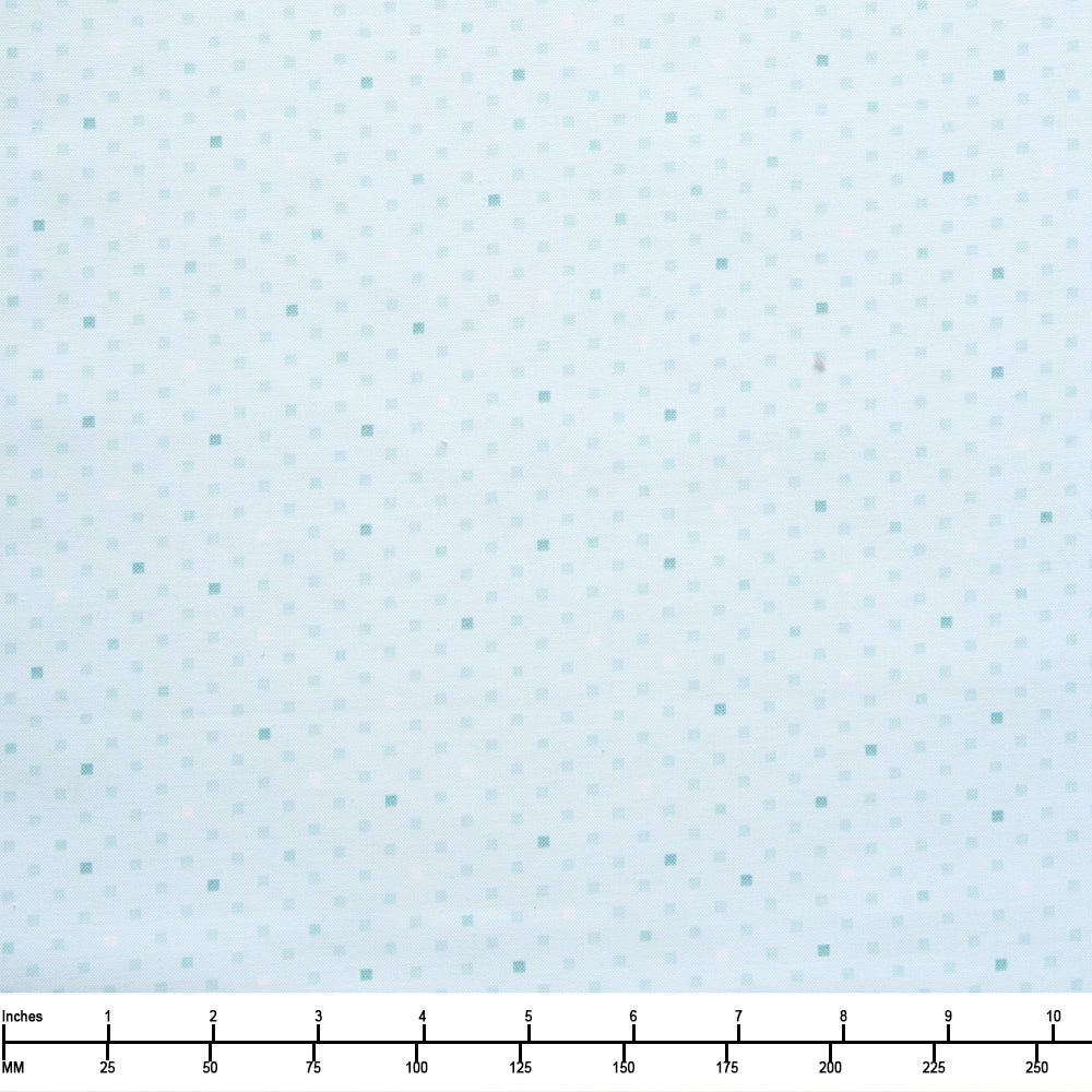 Benartex Dazzle Dots 2 Dazzling Squares Light Teal 16494 04 - 32-inch EOB Special